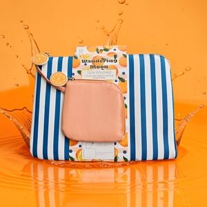 NEW Wandering Moon Tablet Tech Pouches 2 Piece Set 13"x9.5" & 5.25"x5.25" NWT